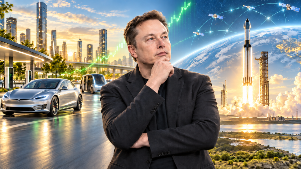 musk mezi teslou a vesmírem